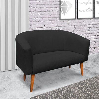 Kit 02 Poltronas E 01 Namoradeira Stella Preto A79