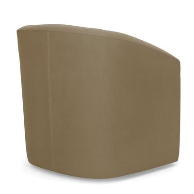 Poltrona Stella Max Suede Base Giratória - D'rossi Cor Marrom Rato