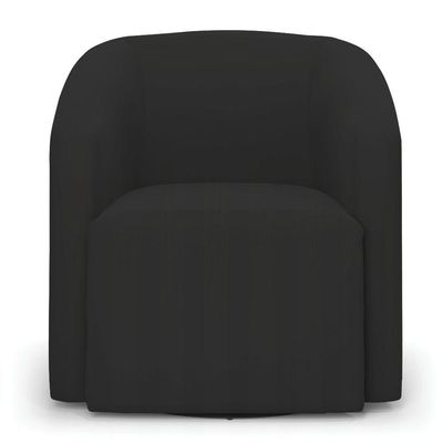 Poltrona Stella Max Veludo Base Giratória - D'rossi Cor Preto