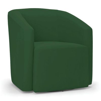 Poltrona Stella Max Veludo Base Giratória - D'rossi Cor Verde