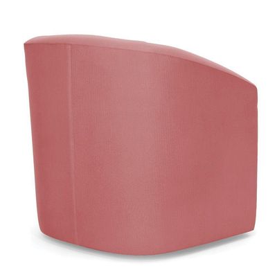 Poltrona Stella Max Suede Base Giratória - D'rossi Cor Rose