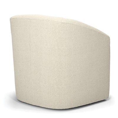 Poltrona Stella Max Bouclê Base Giratória - D'rossi Cor Bege