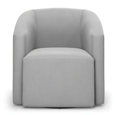 Poltrona Stella Max Suede Base Giratória - D'rossi Cor Cinza