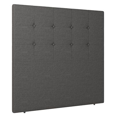 Cabeceira Cama Box Solteiro Luana 90cm Linho Cinza