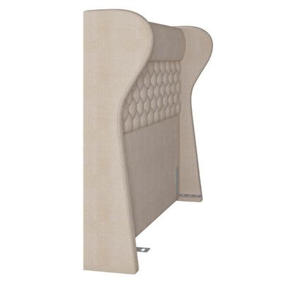 Cabeceira Cama Box Casal Queen 160Cm Trinidad P02 Linho Bege Cru