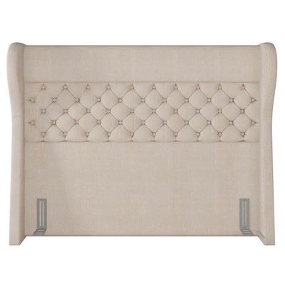 Cabeceira Cama Box Casal Queen 160Cm Trinidad P02 Linho Bege Cru