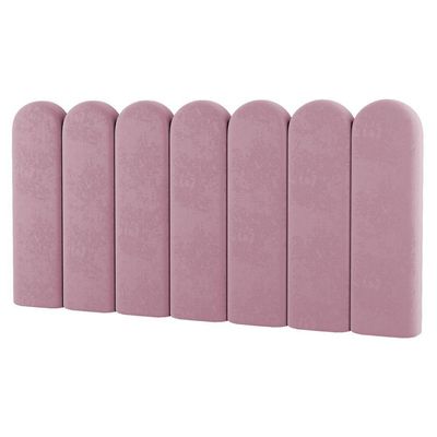 Painel Cabeceira Cama Box Solteiro Lana 100cm Suede Rosê - Desk Design