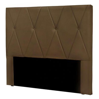 Cabeceira Solteiro 0,90m ávila Suede - Pallazio Cor Caramelo
