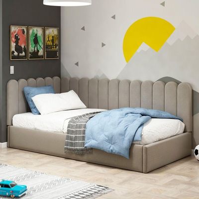 Painel Cabeceira Cama Box Casal Queen Size Lana 160cm Suede Bege - Desk Design