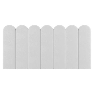 Painel Cabeceira Cama Box Casal King Size Lana 195cm Sintético Branco - Desk Design