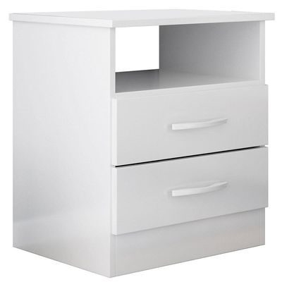 Cabeceira Cama Box Solteiro 90Cm Greta Corano Bege E 1 Mesa De Cabeceira Flex Dm1 Branco