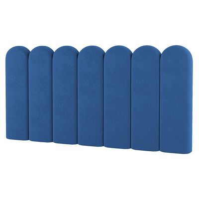 Painel Cabeceira Cama Box Solteiro Lana 100cm Suede Azul - Desk Design