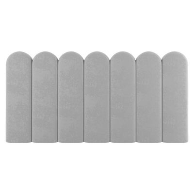 Painel Cabeceira Cama Box Casal Lana 140cm Suede Cinza Claro - Desk Design