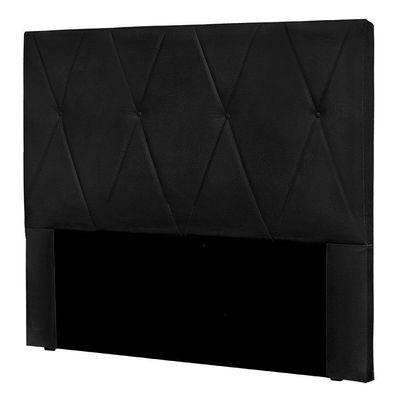 Cabeceira Solteiro 0,90m ávila Suede - Pallazio Cor Preto
