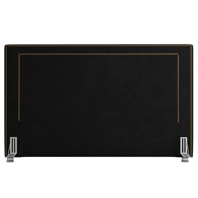 Cabeceira Cama Box Casal King 195Cm Mali P02 Veludo Preto