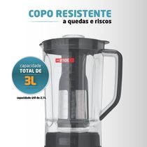 Liquidificador Mondial Turbo Platinum L-1200-pi Liquidificador L-1200-pi 127v/60hz .
