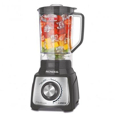 Liquidificador Mondial Turbo Platinum L-1200-pi Liquidificador L-1200-pi 127v/60hz .