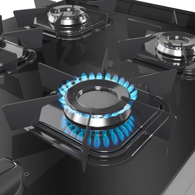 Fogão Mueller Titânio 4 Bocas Com Mesa De Vidro E Acendimento Mfv4bb