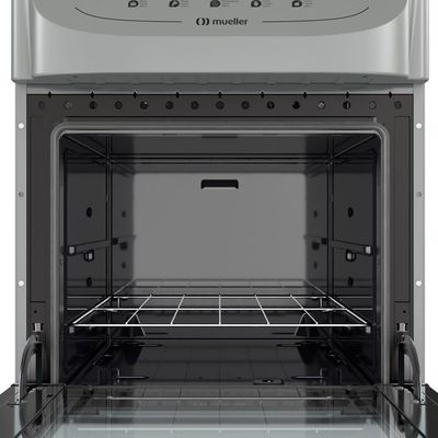Fogão Mueller Titânio 4 Bocas Com Mesa De Vidro E Acendimento Mfv4bb