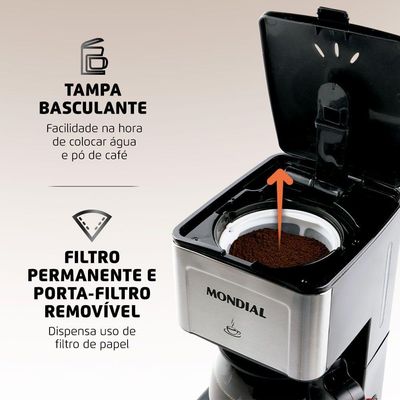 Cafeteira Elétrica Mondial C-43-20x-si Cafeteira C-43-20x-si 127v/60hz .