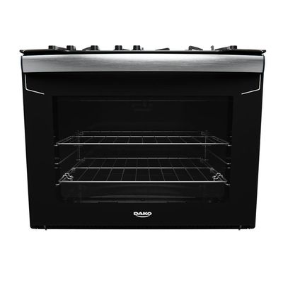Fogão De Embutir 5 Bocas Preto Com Mesa De Vidro Dako Diplomata Bivolt