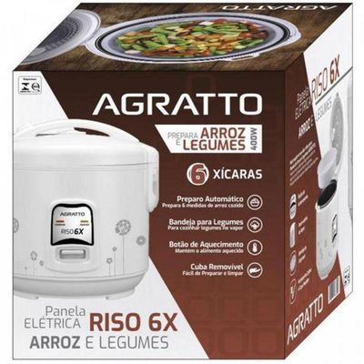 Panela Eletrica De Arroz Pa6x Riso 400w 220v Agratto 220v