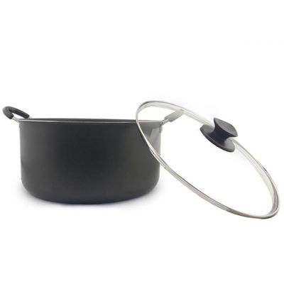 Kit 2 Caçarola Dona Chefa Antiaderente Tampa Vidro 32cm 28cm
