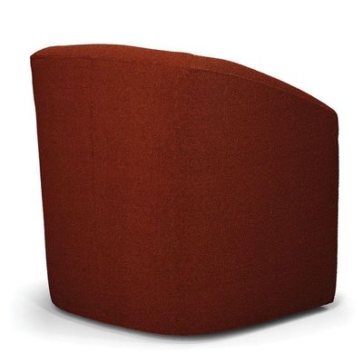Poltrona Stella Max Bouclê Base Giratória - D'rossi Cor Terracota