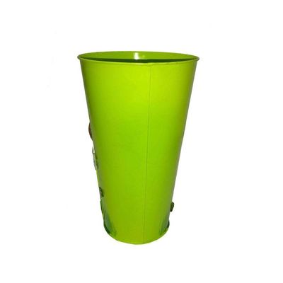 Vaso Balde Enfeite De Ferro Jardim Varanda Flor Verde