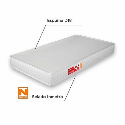 Colchão De Berço Baby 90x40x10 Cm Prorelax Branco