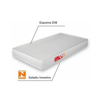 Colchão Berço Baby De Espuma 60x130x12cm Prorelax Branco