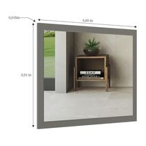 Espelheira Para Banheiro 60cm Multimóveis Cr10111 Cimento Cimento