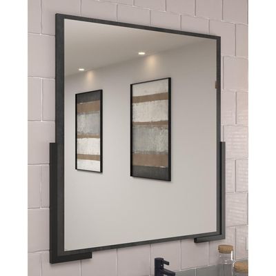 Espelheira Para Banheiro 70cm Multimóveis Cr10110 Carbono Carbono