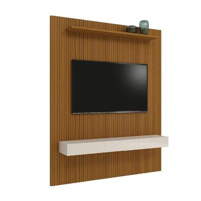 Painel Para Tv Até 75" Egeo Com Nicho 1,80M Off White Cedro