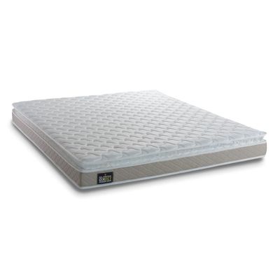 Cama Box Baú Casal Colchão D33 Pillow Top Millenium 138x188x57cm Bege - Suporta Até 100kg Por Pessoa