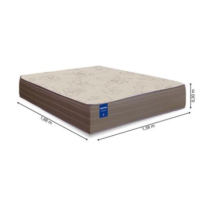 Box + Colchão De Espuma Orthotec 1,38m Marrom