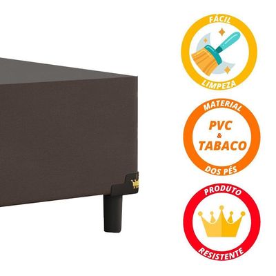 Box + Colchão De Espuma Orthotec 1,38m Marrom