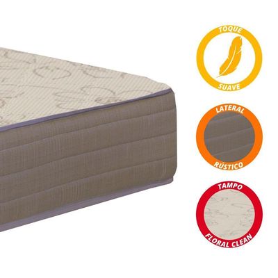 Box + Colchão De Espuma Orthotec 1,38m Marrom