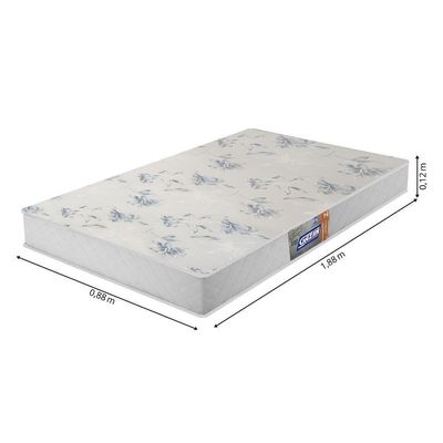 Cama Box Solteiro Baú Colchão Espuma D20 Supreme 88x188x53cm Preto