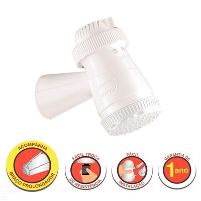 Ducha Elétrica Tramontina 3 Temperaturas 5500 W 220 V Branca Tramontina