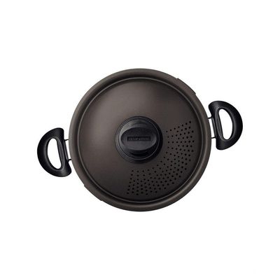 Espagueteira Paris Antiaderente Starflon Max Com Tampa De Alumínio Chumbo 24 Cm 7,3 L