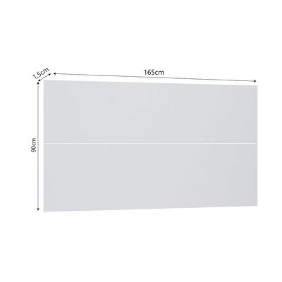 Painel Cabeceira Queen 165cm Uni Alpes Paris Luciane Móveis Branco Pf