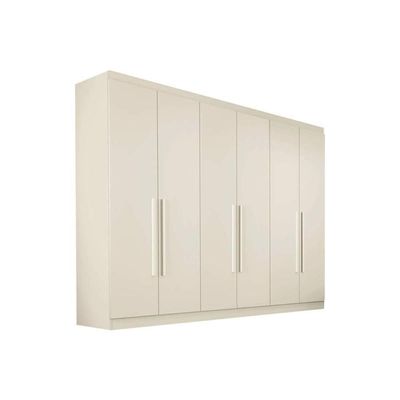 Guarda Roupa 6 Portas E 6 Gavetas Oslo Off White - Europa