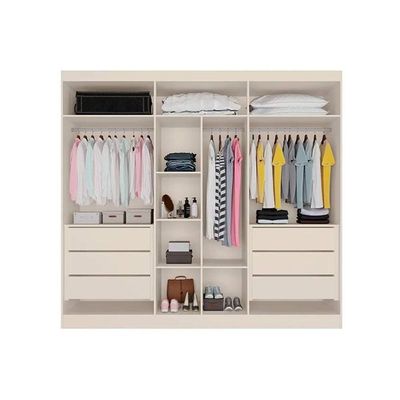 Guarda Roupa 6 Portas E 6 Gavetas Oslo Peroba-off White - Europa
