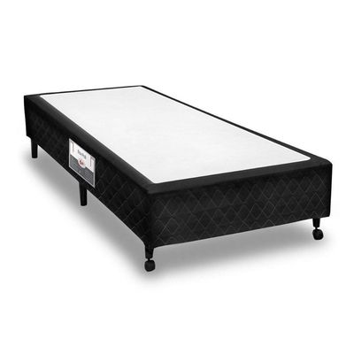 Cama Box Base Universal Solteiro Poli Tecido Black (78x188x23) - Castor