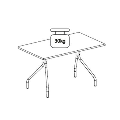 Mesa Para Cozinha 1556 + Tampo Madeirado 136x80cm Freijo C- Prata - Carraro