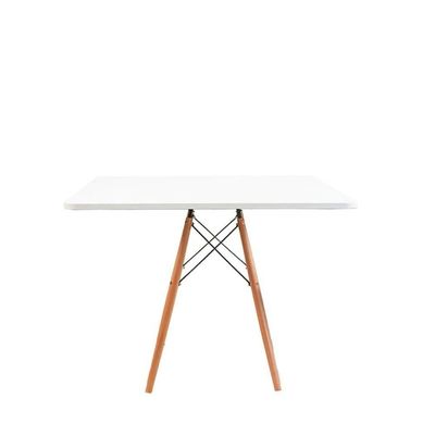 Kit Mesa Eiffel Branca Quadrada 80cm + 04 Cadeiras Eiffel
