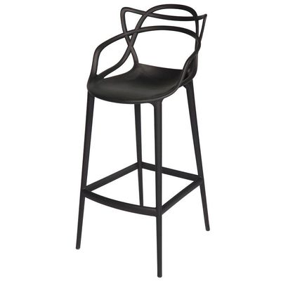 Kit - 6 X Banquetas Altas Masters Allegra - Preto