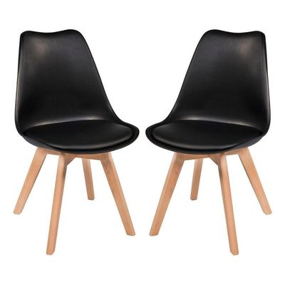Conjunto Com 2 Cadeiras Leda Saarinen Preta