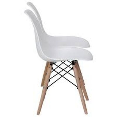 Conjunto Com 2 Cadeiras Charles Eames I Branco